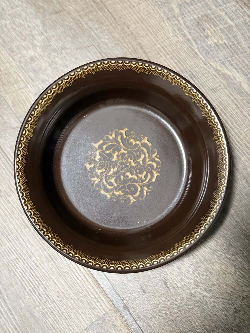 Franciscan Jamoca Vegetable Bowl 9.5 Brown Gold